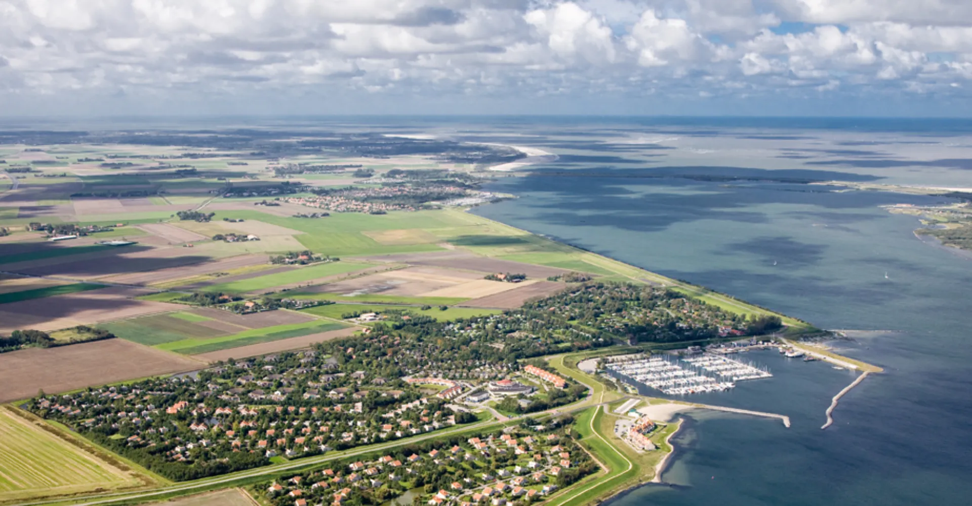 Luchtfoto Zeeland Vakantiewoningen